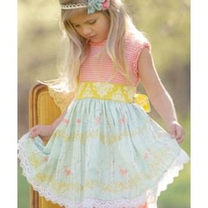 Persnickety Deer Lace Dress 18 Months
